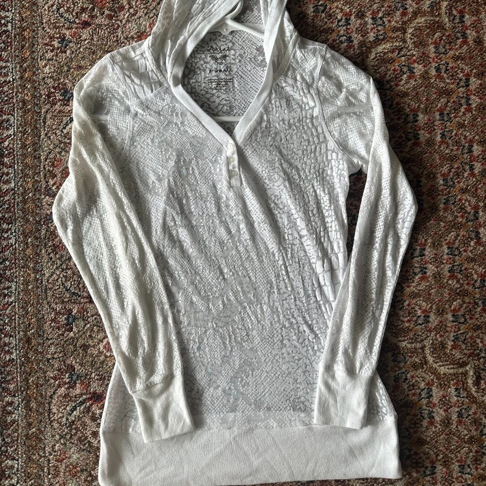 Lightweight See-Through Hooded JACKET XS